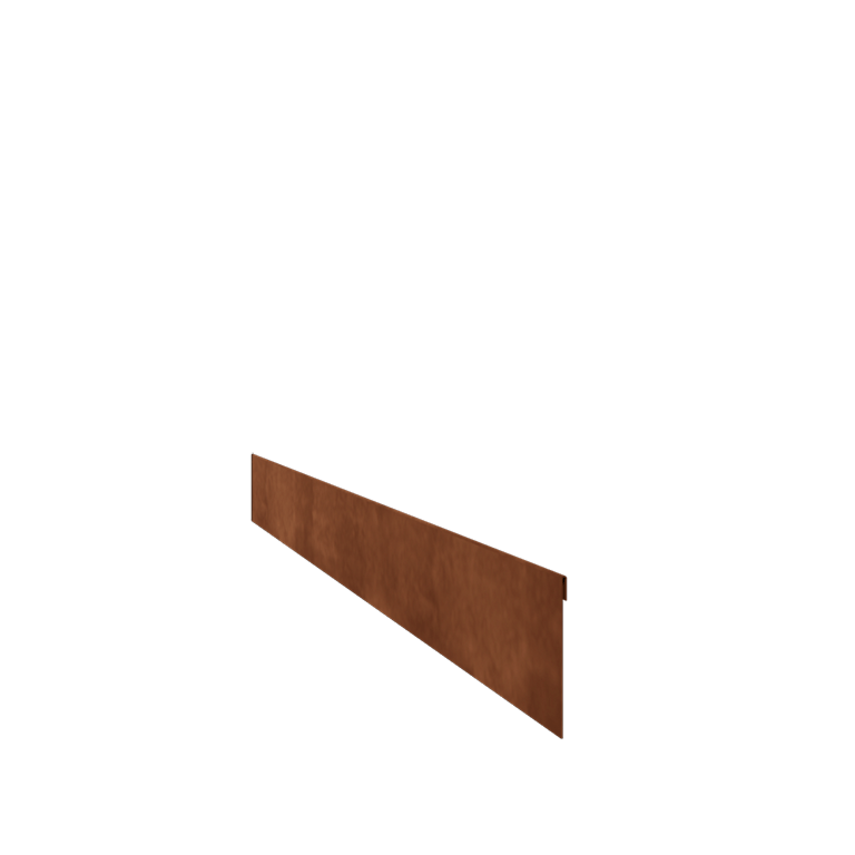 Corten čelične rubnjaci za travnjak izravnato 13 cm (dužina 150 cm)