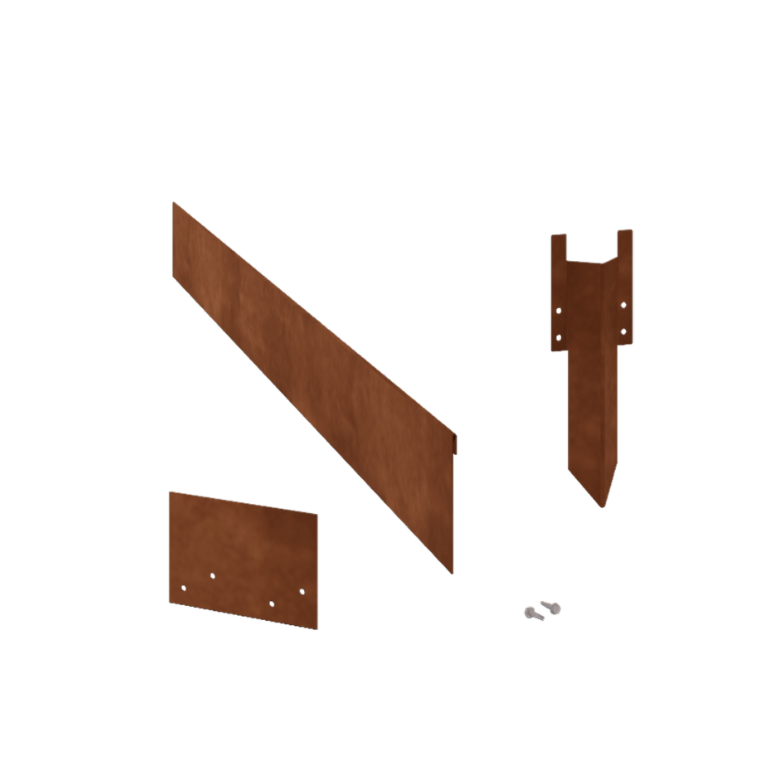 Corten čelične rubnjaci za travnjak izravnato 13 cm kompletan set po 15 metara