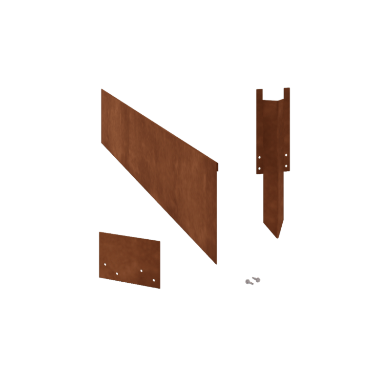 Corten čelične rubnjaci za travnjak izravnato 23 cm kompletni set po 15 metara