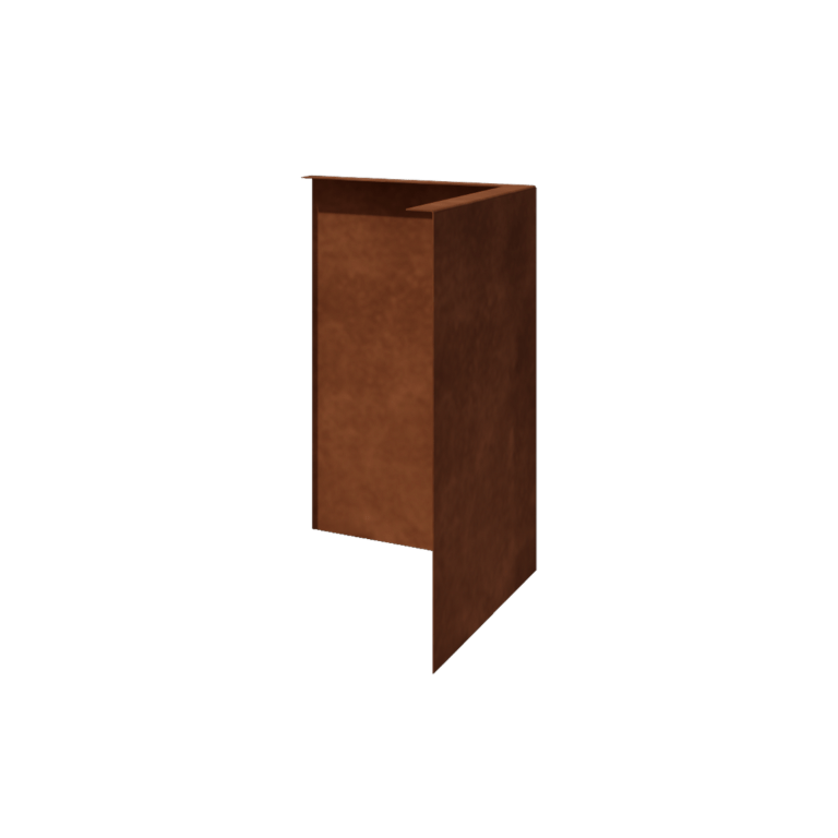 Corten čelične rubnjaci za travnjak kutno 45 cm vanjski kut