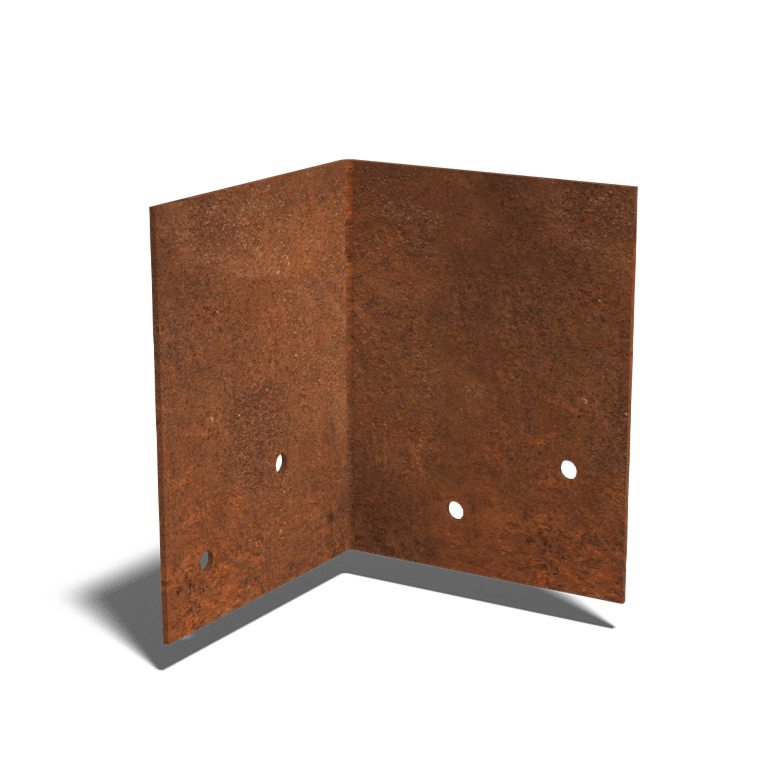 Corten čelik spojna ploča 90º sloj 12 - 15 cm