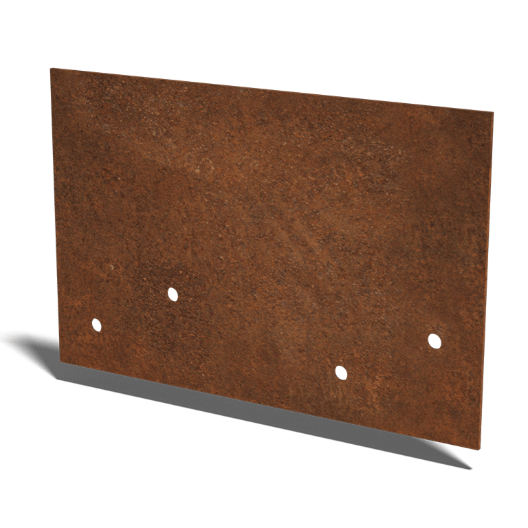 Corten čelik spojna ploča ravno srednje 22 - 25 cm