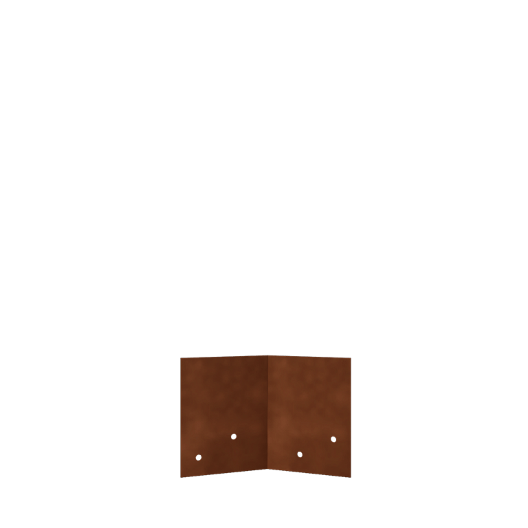 Corten čelik spojna ploča 45º sloj 12 - 15 cm