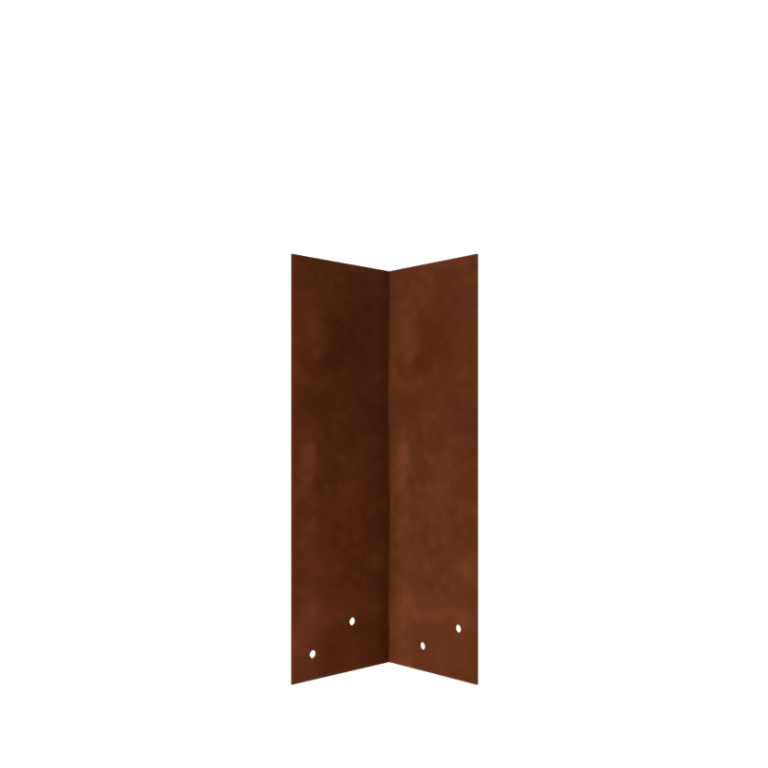 Corten čelik spojna ploča 90º srednje visoko 34 - 37,5 cm