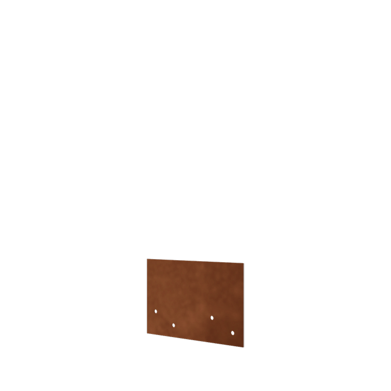 Corten čelik spojna ploča ravno sloj 12 - 15 cm