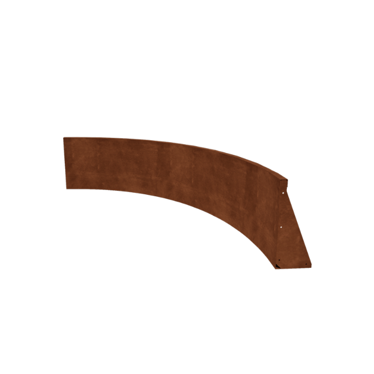 Corten čelik potporni zid - Unutarnji luk - 150 x 150 x 50 cm