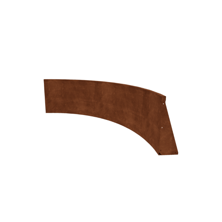 Corten čelik potporni zid - Unutarnji luk - 150 x 150 x 60 cm