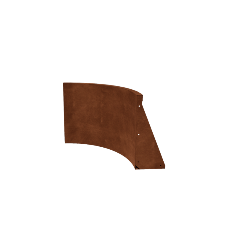 Corten čelik potporni zid - Unutarnji luk - 50 x 50 x 50 cm