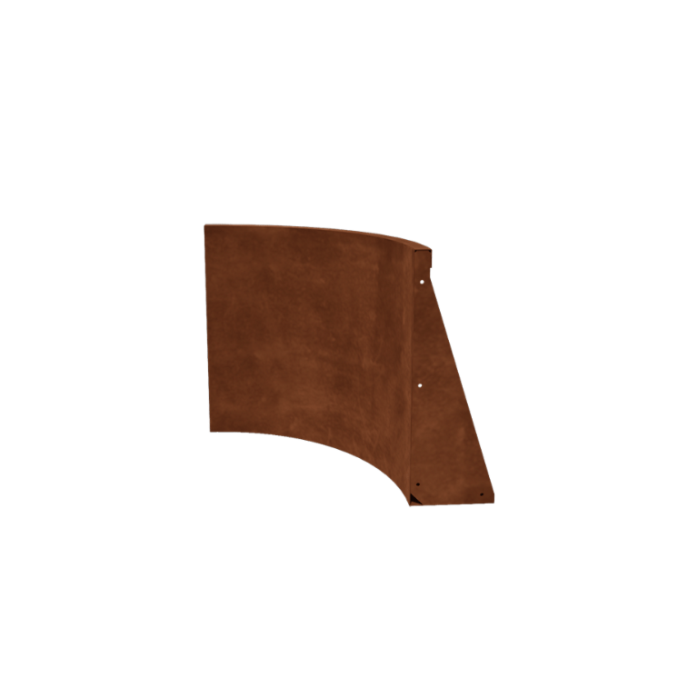 Corten čelični potporni zid unutarnji luk 50 x 50 cm (visina 60 cm)