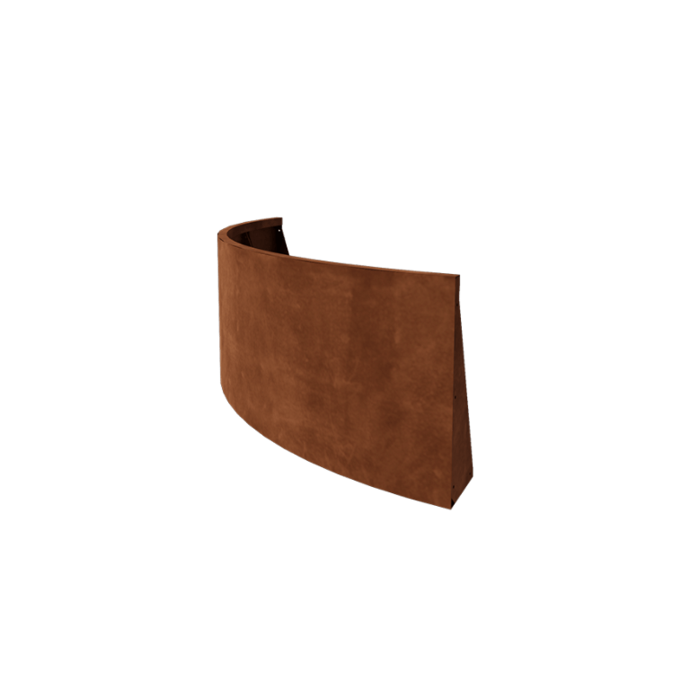 Corten čelik potporni zid - Vanjski luk - 150 x 150 x 60 cm