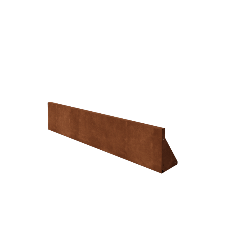 Corten čelik potporni zid - Ravno - 150 x 30 cm