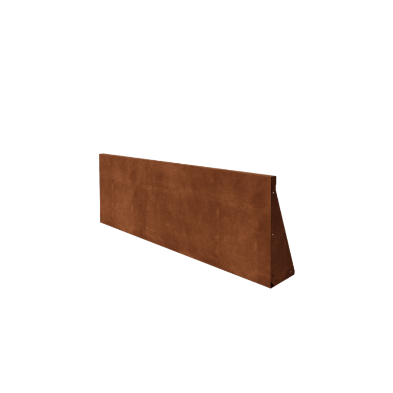 Corten čelik potporni zid - Ravno - 150 x 50 cm