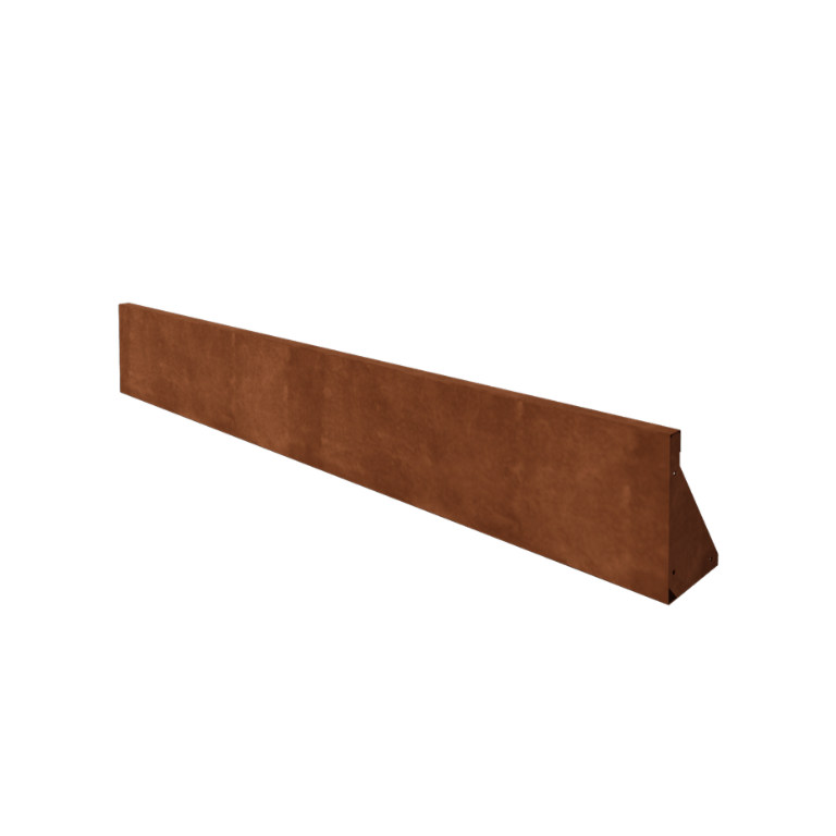 Corten čelik potporni zid - Ravno - 200 x 30 cm