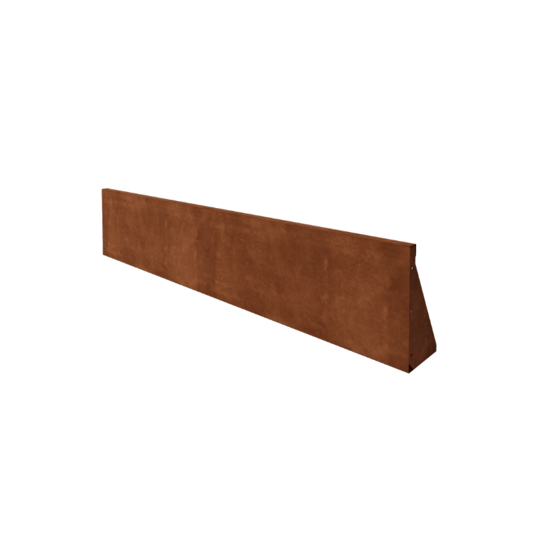 Corten čelik potporni zid - Ravno - 200 x 40 cm