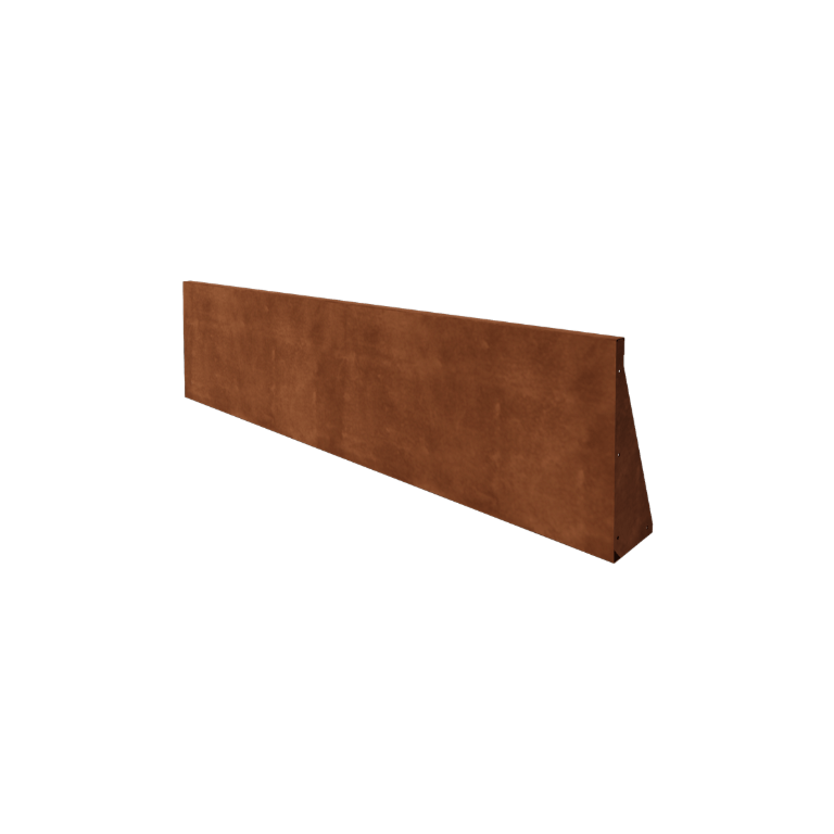 Corten čelik potporni zid - Ravno - 200 x 50 cm