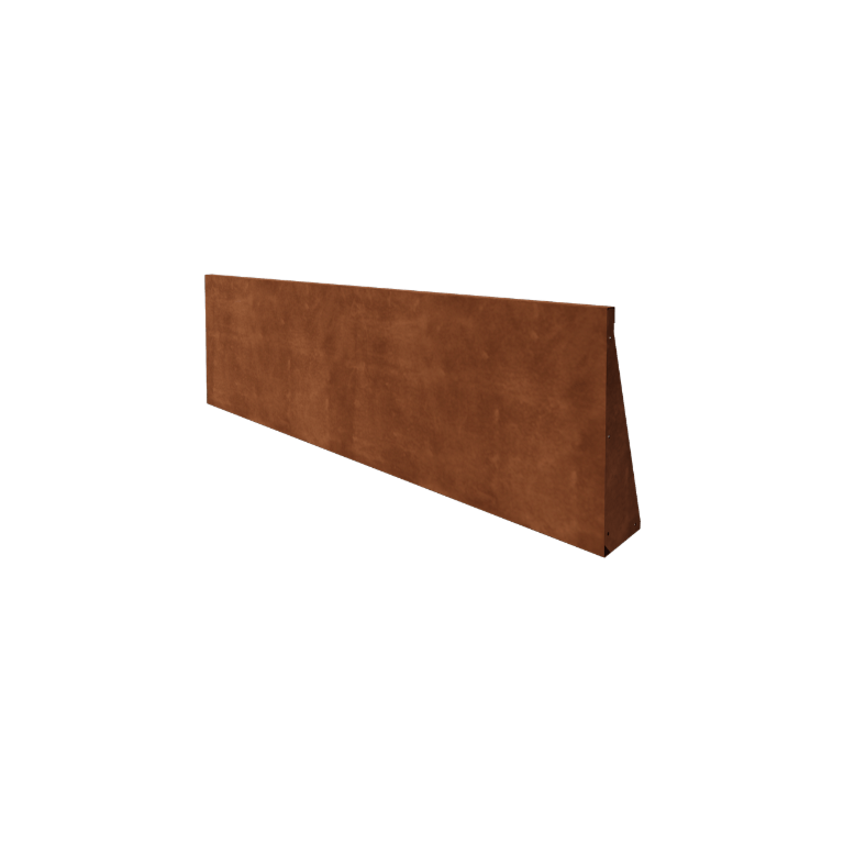 Corten čelik potporni zid - Ravno - 200 x 60 cm