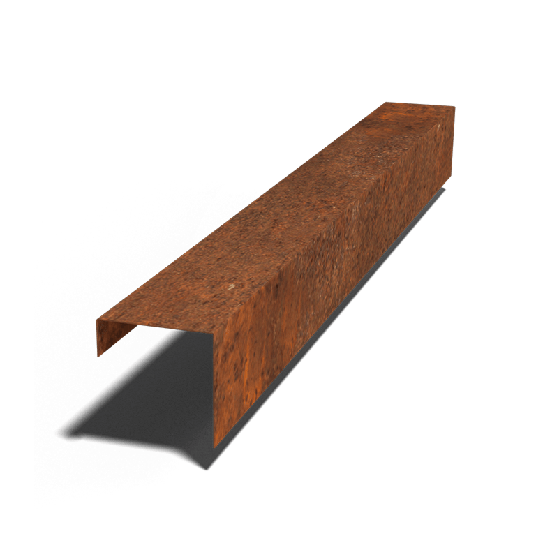 Corten čelični u-profil 15 x 15 x 5 cm (duljina 150 cm)