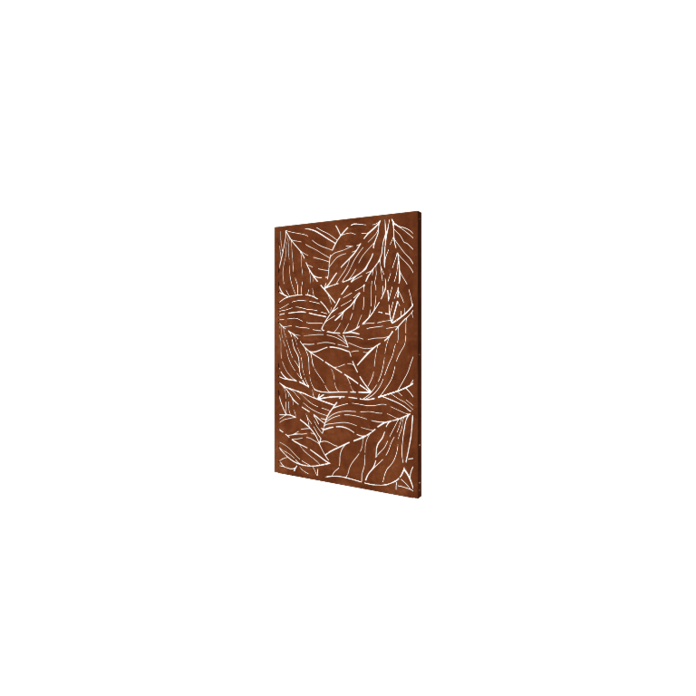 Corten čelični vrtni panel listovi 120 x 6 x 190 cm