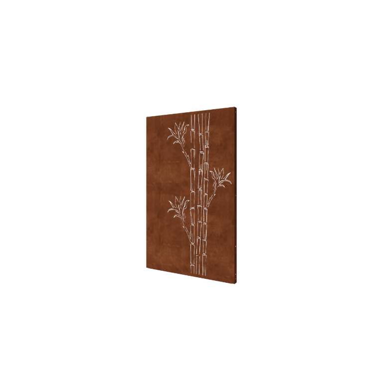 Corten čelik panel - Bambus - 120 x 6 x 190 cm