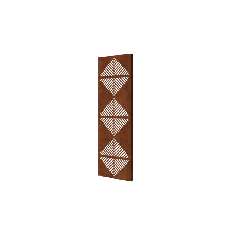 Corten čelik panel - Linije 4 - 60 x 6 x 190 cm