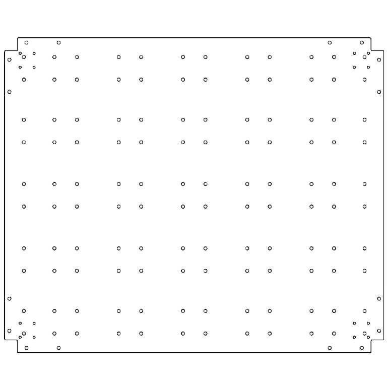 Pocinčana čelična donja ploča - 100 x 120 cm