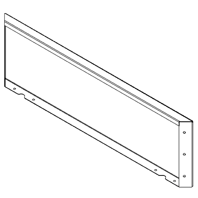 Praškasto lakirane čelični vrtni panel 30 x 100 cm