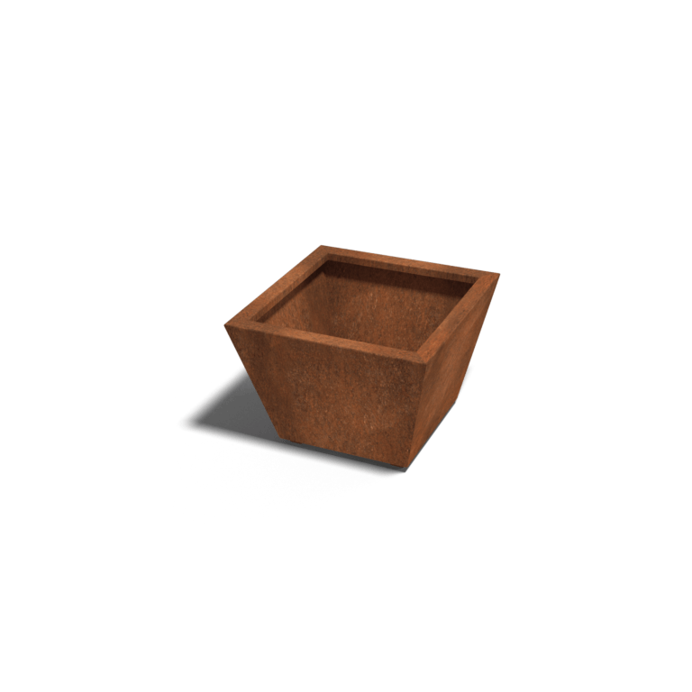 Zavarena corten čelična tegla za cvijeće Kegel 60 x 60 x 40 cm
