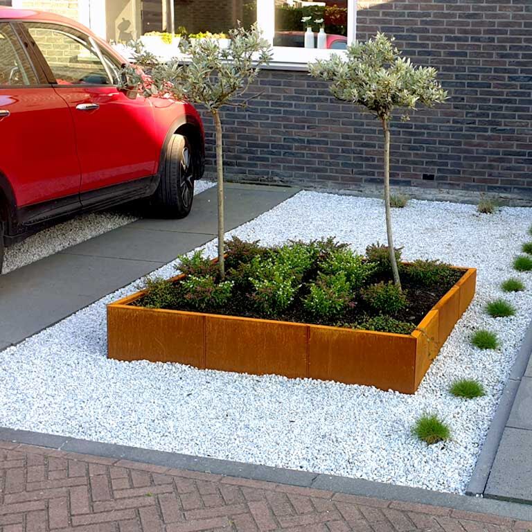 Corten čelična tegla za cvijeće Miami xxl 150 x 150 cm