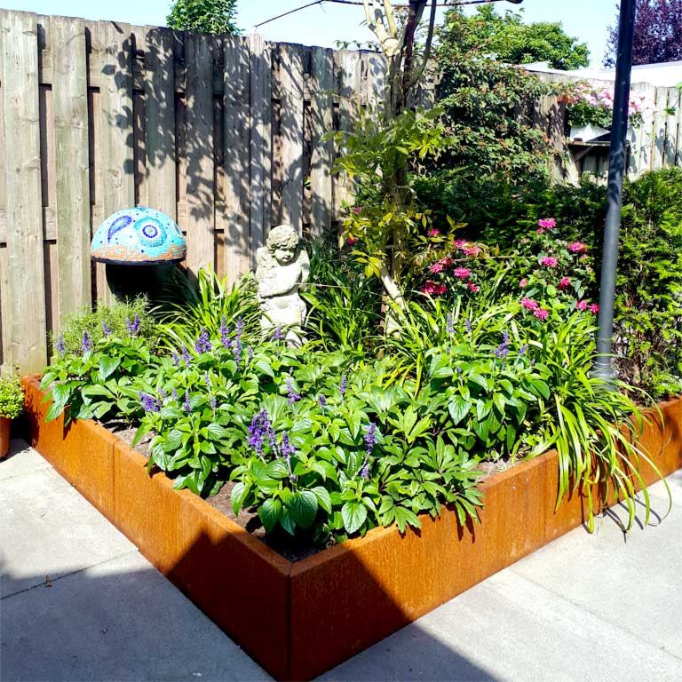 Corten čelična tegla za cvijeće Miami xxl 180 x 180 cm