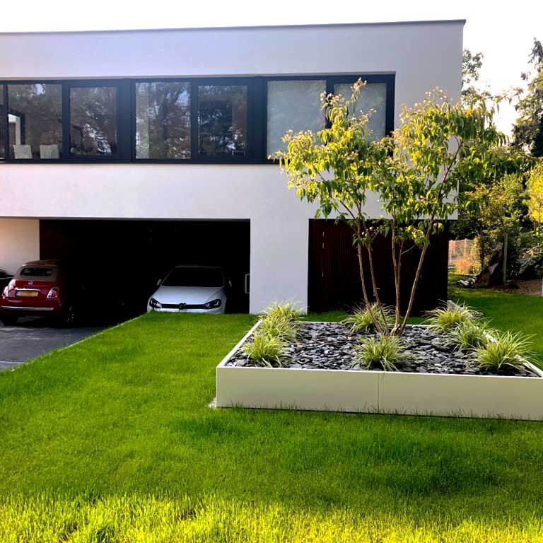 Praškasto lakirana čelična tegla za cvijeće Miami xxl 300 x 300 cm