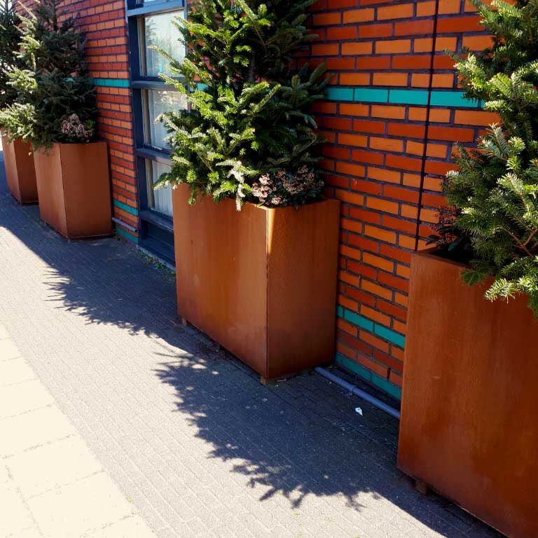 Corten čelična tegla za cvijeće Texas 30 x 100 cm