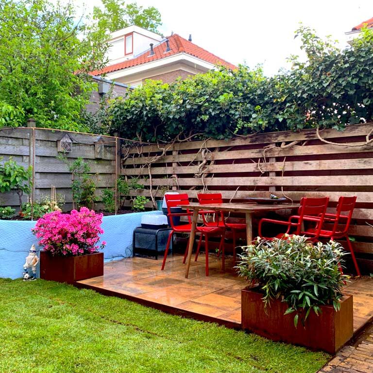Corten čelična tegla za cvijeće Teksas 40 x 60 cm