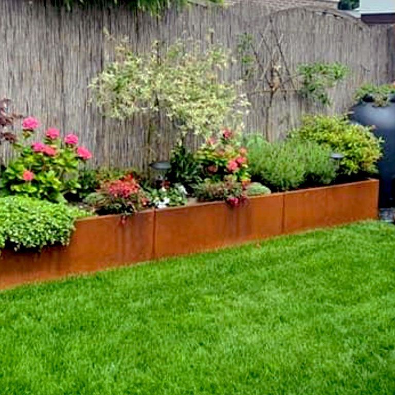 Corten čelična tegla za cvijeće Texas xxl 480 x 120 cm