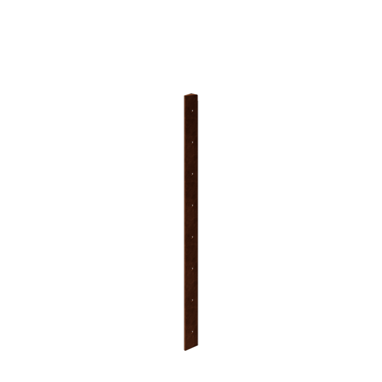 Corten čelik tegla za cvijeće - Kutni element 30° - 80 cm