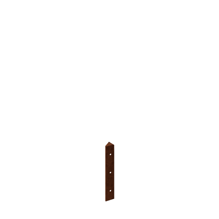 Corten čelik tegla za cvijeće - Kutni element 45° - 30 cm