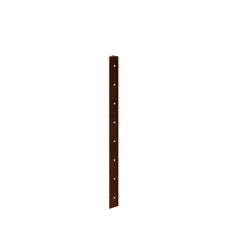 Corten čelik tegla za cvijeće - Kutni element 45° - 80 cm