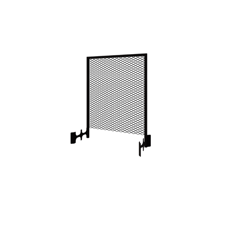 Čelična rešetka za penjačice - 90 x 3 x 117,5 cm - RAL9005 mat (crna) - Za posudu za cvijeće 40 cm
