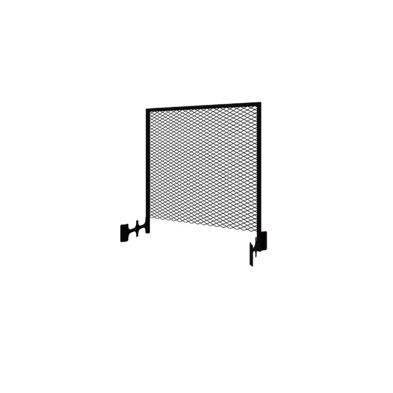 Čelična rešetka za penjačice - 110 x 3 x 117,5 cm - RAL9005 mat (crna) - Za posudu za cvijeće 40 cm