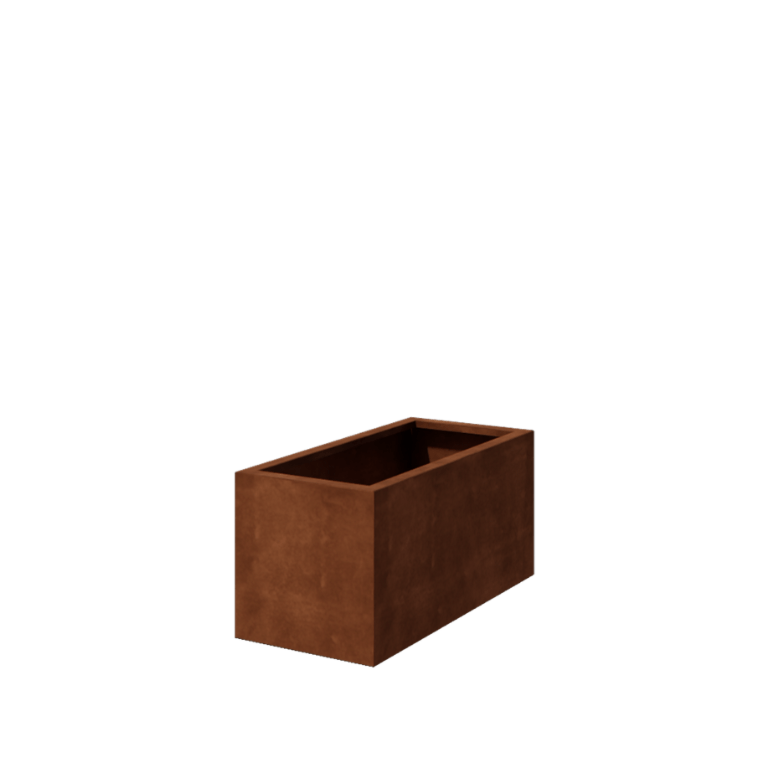 Zavarena corten čelična tegla za cvijeće Montana 100 x 50 x 50 cm