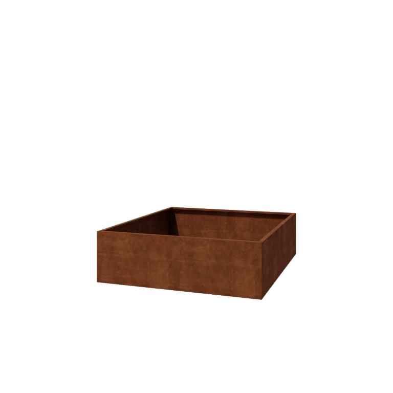 Zavarena corten čelična tegla za cvijeće Montana 200 x 200 x 60 cm