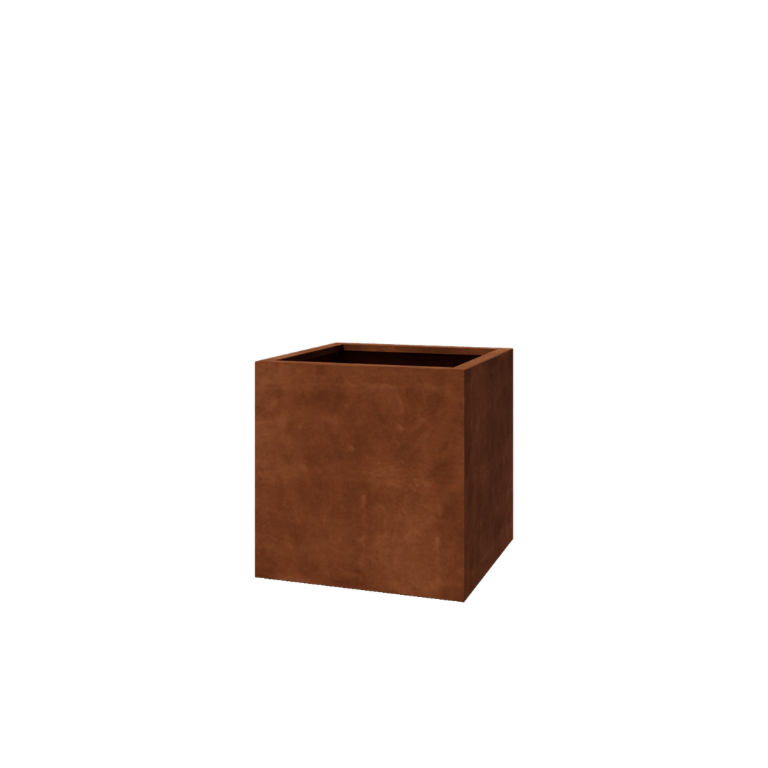 Corten čelik tegla za cvijeće - Kvadrat - 70 x 70 x 70 cm - Zavareno - S donjom pločom