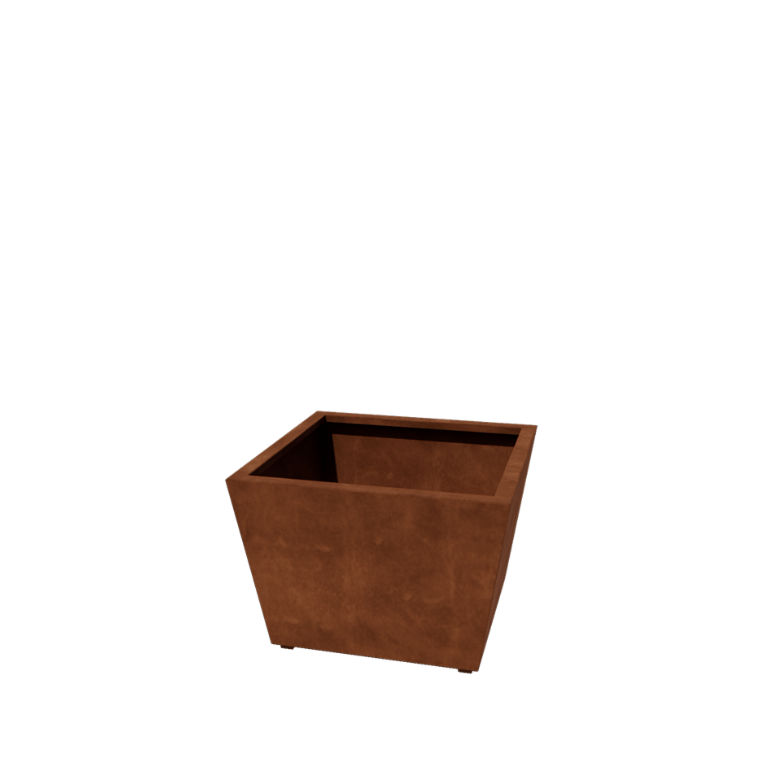 Zavarena corten čelična tegla za cvijeće Koni 80 x 80 x 50 cm