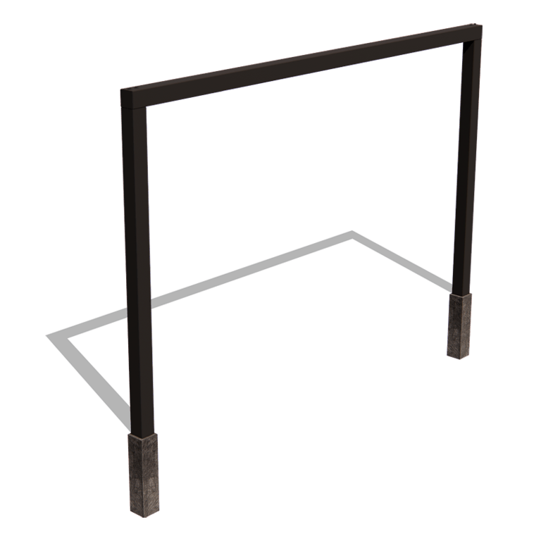 Praškasto lakirane čelična pergola ravno 400 cm