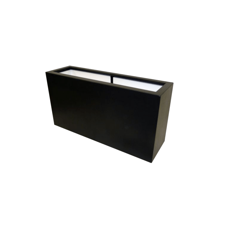 Stakloplastična tegla za cvijeće - Pravougaonik - 100 x 30 x 50 cm - S dnom