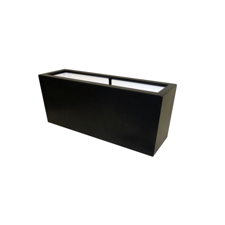 Stakloplastična tegla za cvijeće - Pravougaonik - 120 x 30 x 60 cm - S dnom