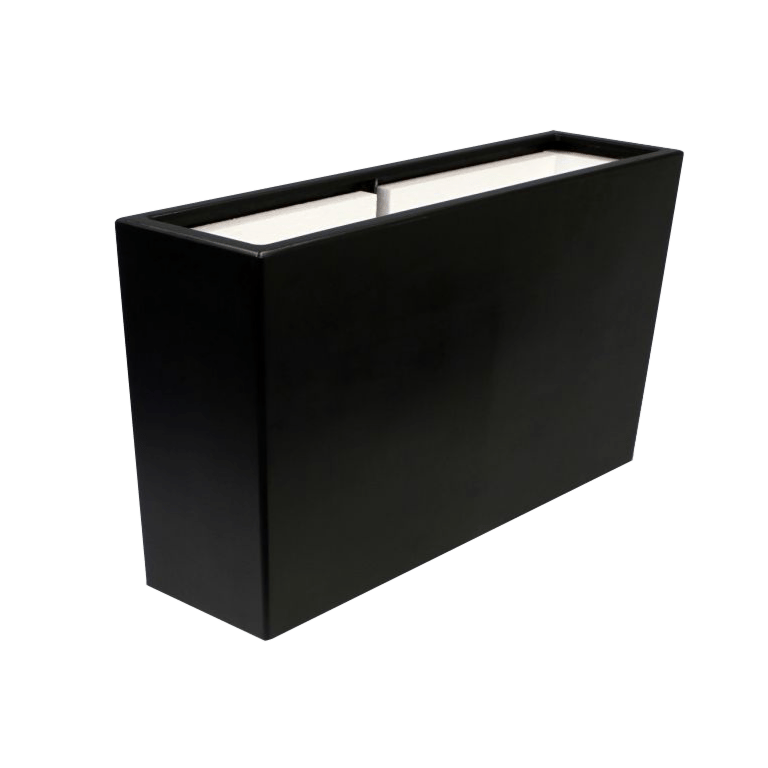 Stakloplastična tegla za cvijeće - Pravougaonik - 150 x 25 x 80 cm - S dnom