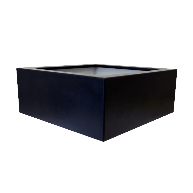 Stakloplastična tegla za cvijeće - Kvadrat - 100 x 100 x 40 cm - S dnom