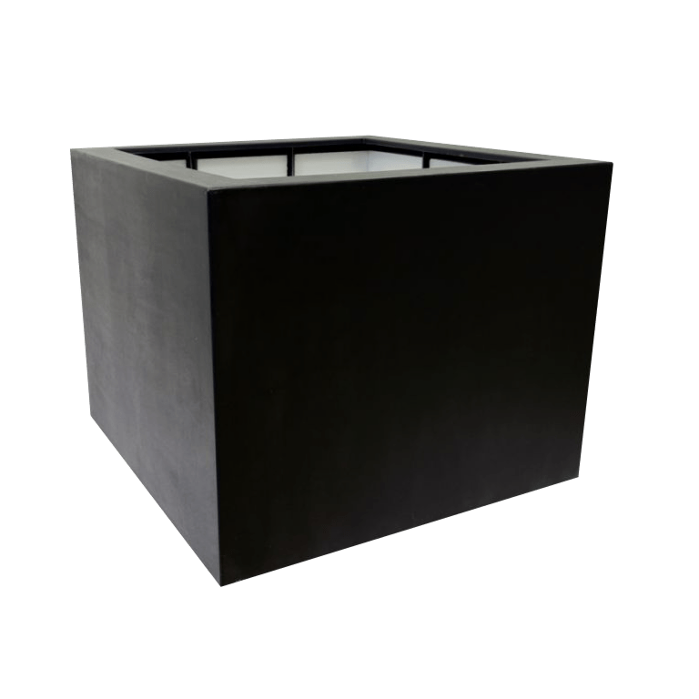 Stakloplastična tegla za cvijeće - Kvadrat - 120 x 120 x 100 cm - S dnom