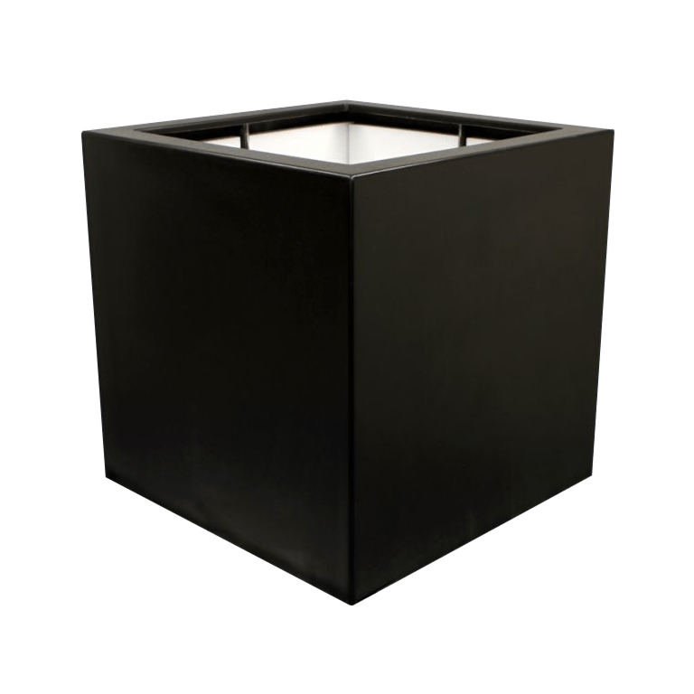 Stakloplastična tegla za cvijeće - Kvadrat - 120 x 120 x 120 cm - S dnom