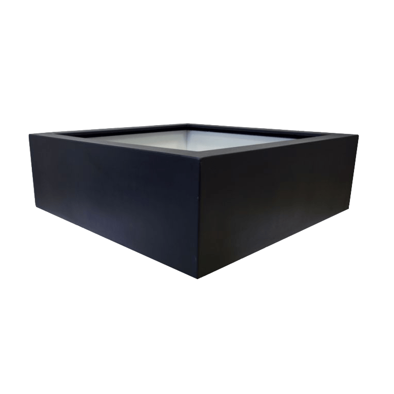 Stakloplastična tegla za cvijeće - Kvadrat - 120 x 120 x 40 cm - S dnom